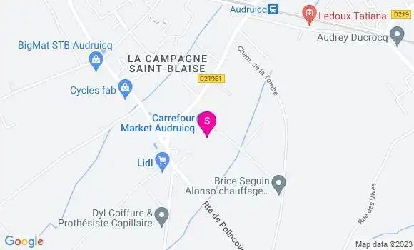 Localisation Carrefour Market