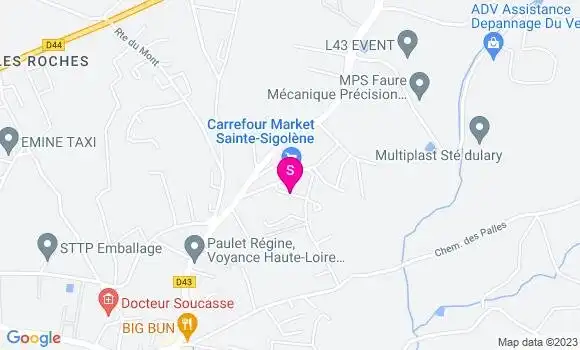 Localisation Carrefour Market