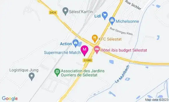 Localisation Supermarchés Match