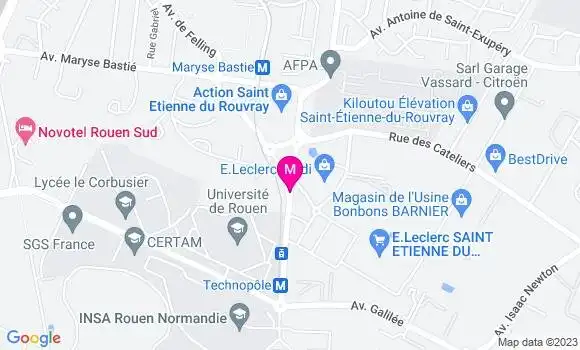 Localisation Station Leclerc