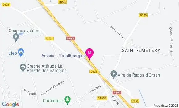 Localisation Access TotalEnergies