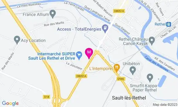 Localisation Intermarché Station