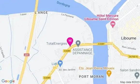Localisation TotalEnergies