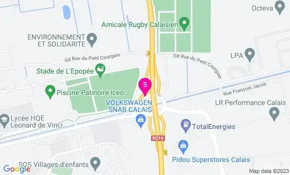 Localisation Relais Calais Rocade Est