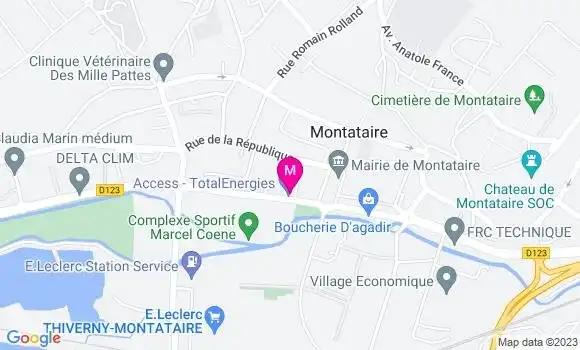 Localisation Relais Montataire