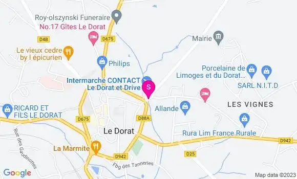 Localisation Intermarché Station