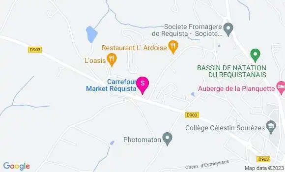 Localisation Carrefour Market