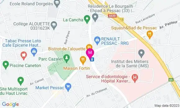 Localisation Esso Express