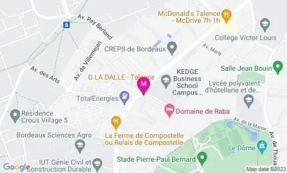 Localisation Relais de Pessac