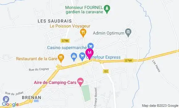 Localisation Carrefour Market