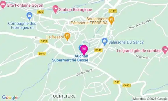 Localisation Auchan Supermarché