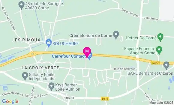 Localisation Carrefour Contact