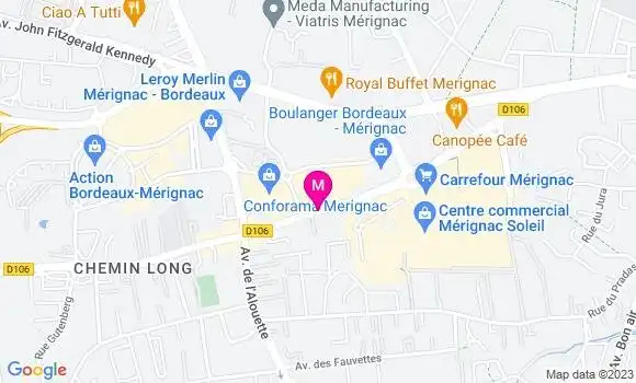 Localisation Relais Merignac Somme