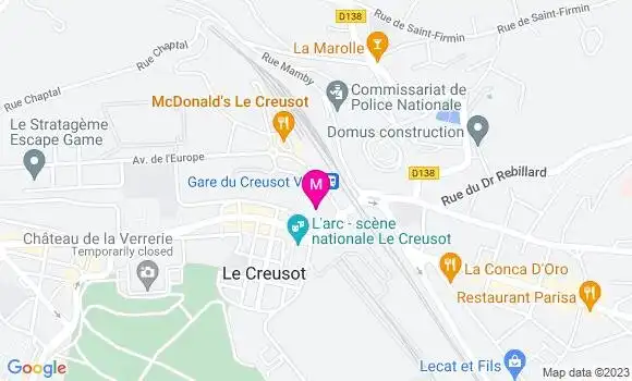 Localisation Station Carrefour Market