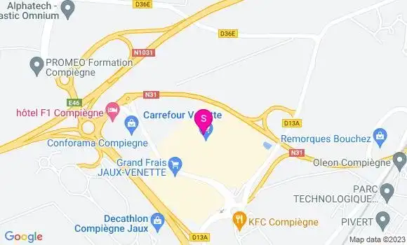 Localisation Station Carrefour