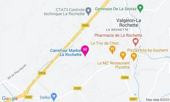 Localisation Carrefour Market