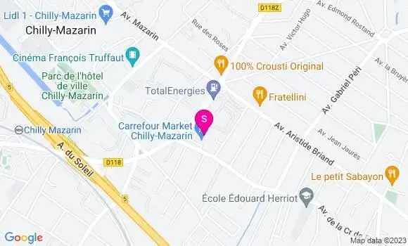 Localisation Carrefour Market