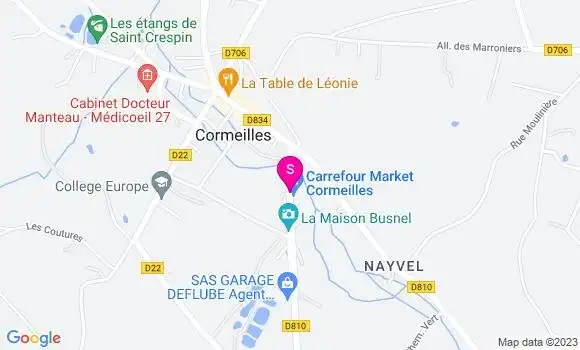 Localisation Carrefour Market