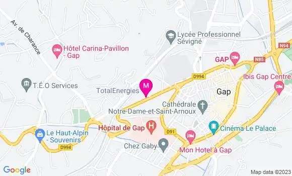 Localisation TotalEnergies