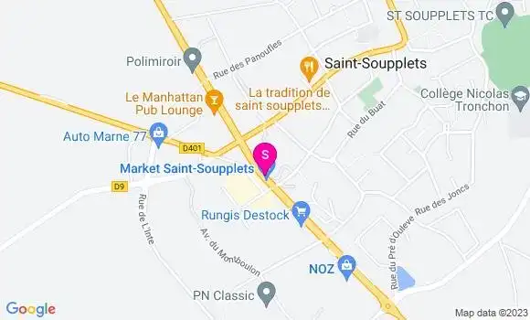 Localisation Station Carrefour