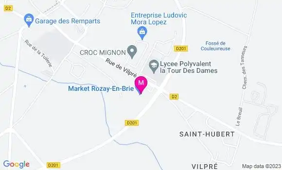 Localisation Carrefour Market