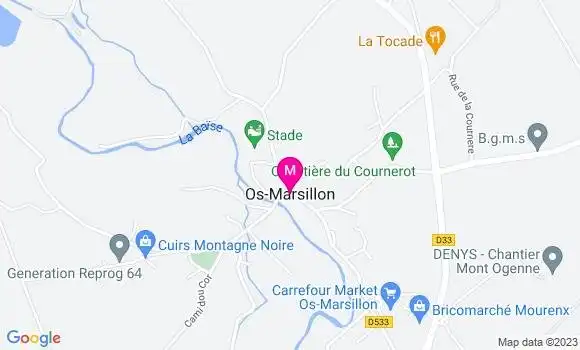 Localisation Carrefour Market