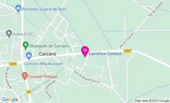 Localisation Carrefour Contact