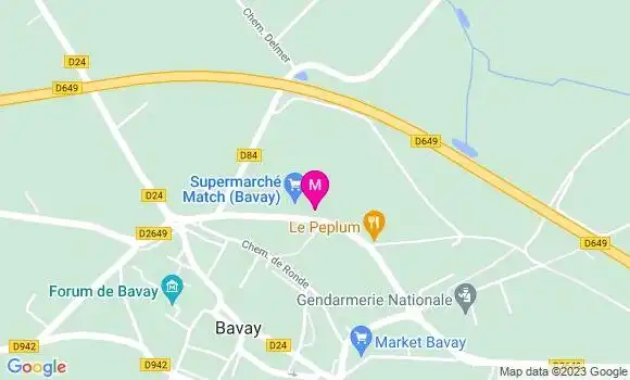 Localisation Supermarchés Match