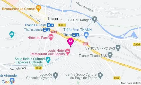 Localisation Supermarchés Match