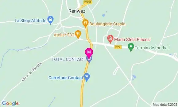 Localisation Carrefour Contact
