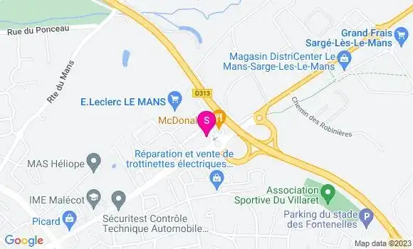 Localisation Station Leclerc