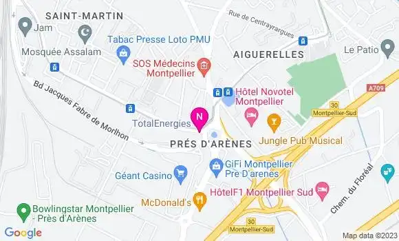 Localisation TotalEnergies