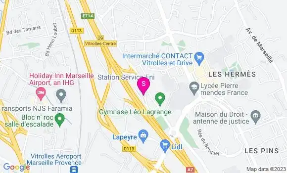 Localisation Station Eni