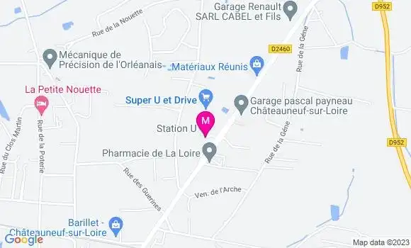 Localisation Station U