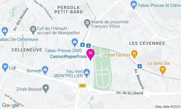 Localisation Relais Montpellier Club