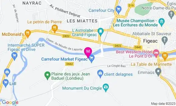 Localisation Carrefour Market