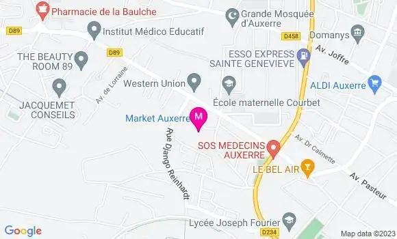 Localisation Market Auxerre