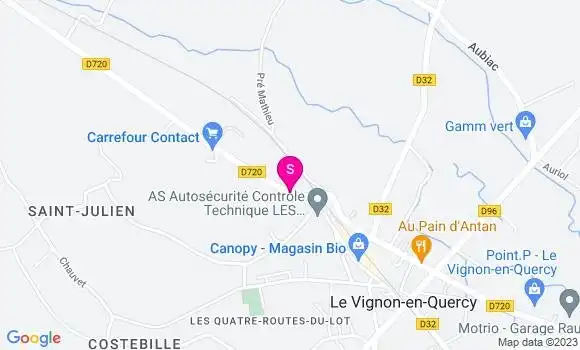 Localisation Carrefour Contact