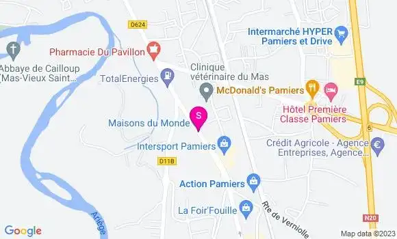 Localisation Carrefour Market