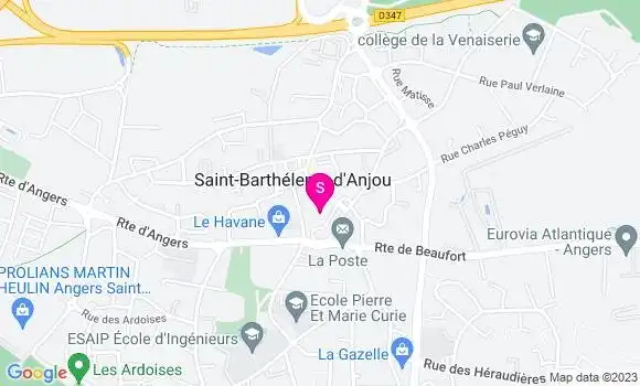 Localisation Super U Coeur de Ville