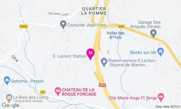 Localisation Station Autoroutière
