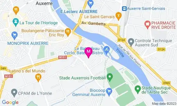 Localisation Station Atac