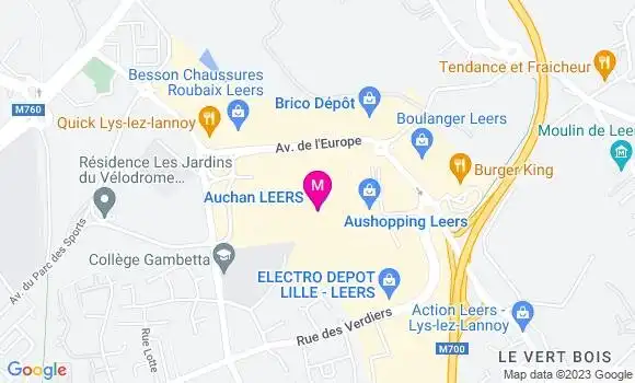 Localisation Auchan