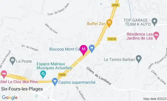 Localisation Géant Casino