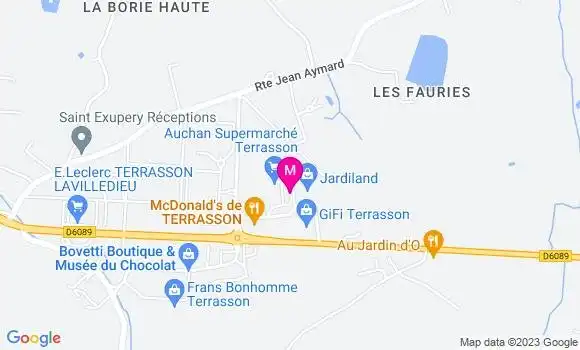 Localisation Auchan Supermarché
