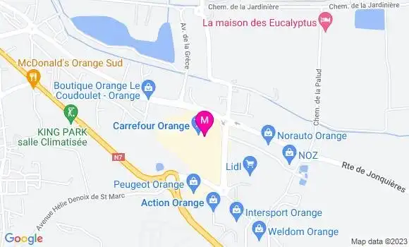 Localisation Station Carrefour