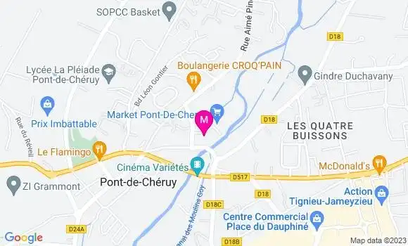Localisation Carrefour Market