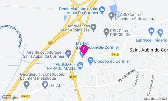 Localisation Carrefour Market