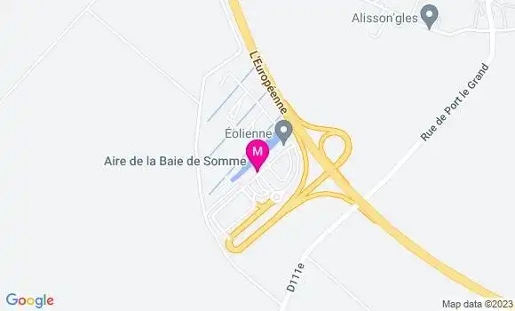 Localisation Shell Baie de Somme