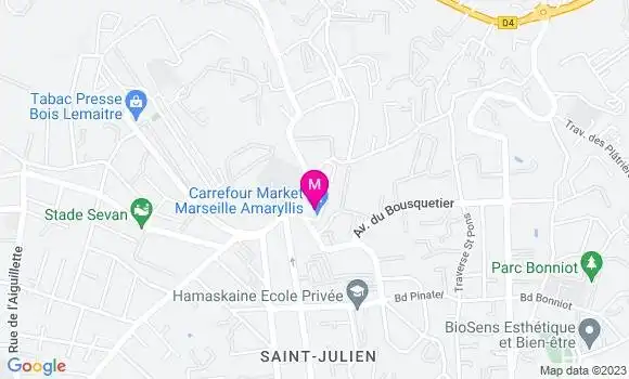 Localisation Carrefour Market